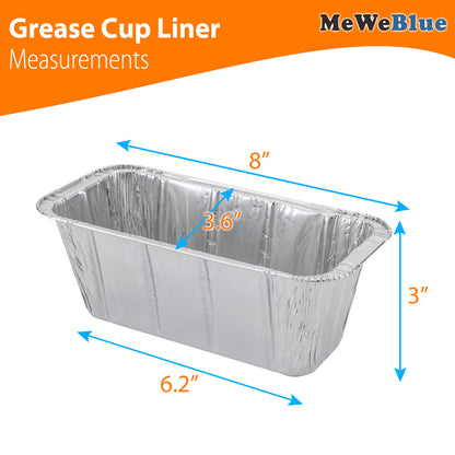 Blackstone Grease Cup Liners, Blackstone Griddle Accessories, Grease Catcher Liners for Blackstone Grill, Aluminum Foil Drip Pan Compatible Blackstone Griddle 36" 30" 28" 22" 17"